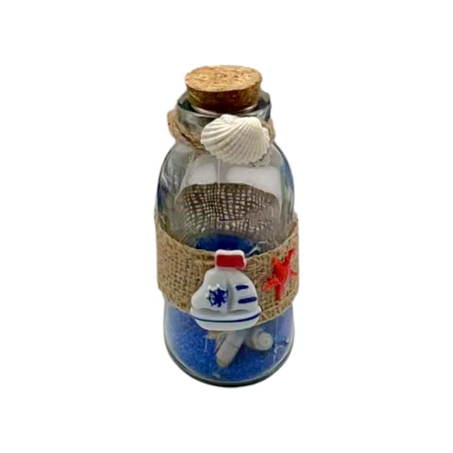 Διακοσμητικό Souvenir - Μπουκαλάκι με κοχύλια - 6pcs - 251742