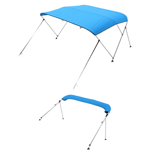 VEVOR 3 Μπλουζάκια για σκάφος με φιόγκο 72"Lx(85"-90")Π x 46"H Τέντα κουβούκλιο Pacific Blue