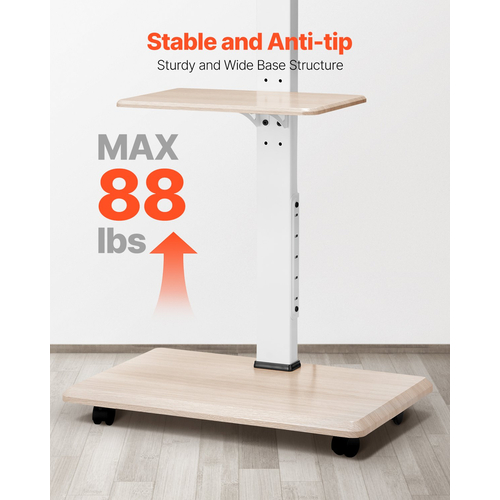 Βάση τηλεόρασης VEVOR Rolling TV Cart για φορητή τηλεόραση, χωρητικότητα έως 88 λίβρες για οθόνες 32-70 ιντσών