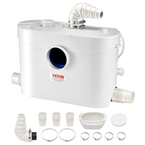 Αντλία κοπής VEVOR 900W 48 GPM Ροή, Ανύψωση Κεφαλής 40 ft για Νιπτήρα Υπογείου Τουαλέτας