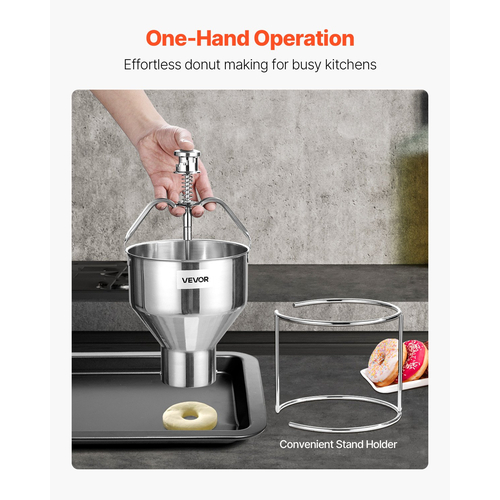 Εγχειρίδιο VEVOR Donut Depositor Dispenser από ανοξείδωτο χάλυβα