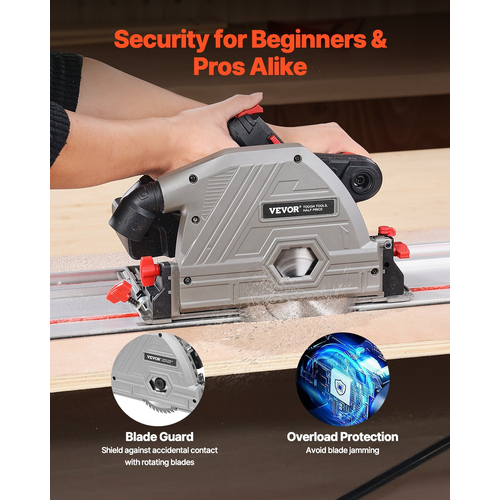 VEVOR Cordless Track Saw 5-1/2 in Plunge-Cut Saw Kit 20V Battery (Μόνο εργαλείο)