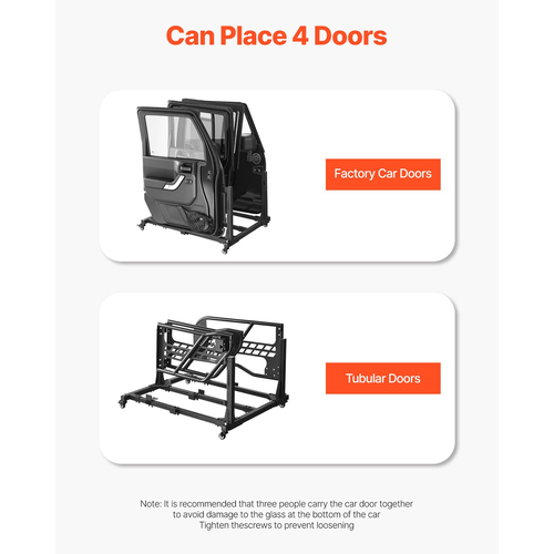 VEVOR 4 Doors Jeep Door Storage Cart για Jeep Wrangler JK JKU JL Gladiator