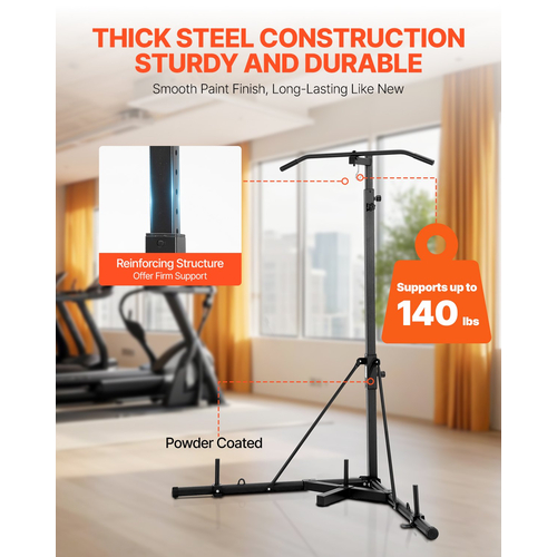 VEVOR 2 σε 1 Πλαίσιο βαρέως τύπου τσάντα του μποξ Boxing Punching Fitness Stand Steel
