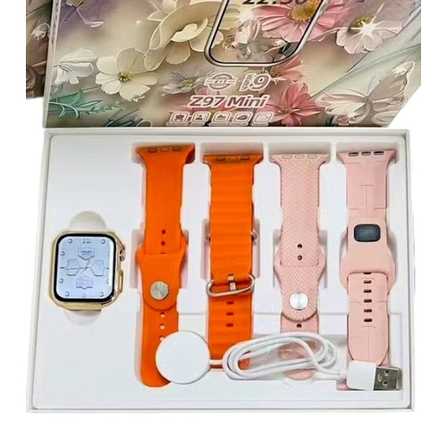 Σετ Smartwatch με 4 λουράκια - Z97 Mini - 064748 - Orange