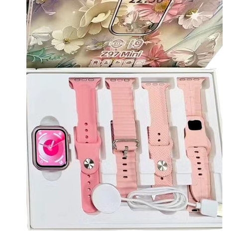 Σετ Smartwatch με 4 λουράκια - Z97 Mini - 064748 - Pink