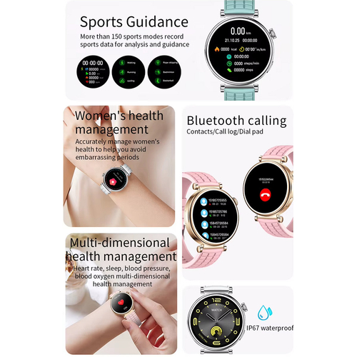 Σετ Smartwatch με 2 λουράκια - Z01 Mini - 064953 - Pink