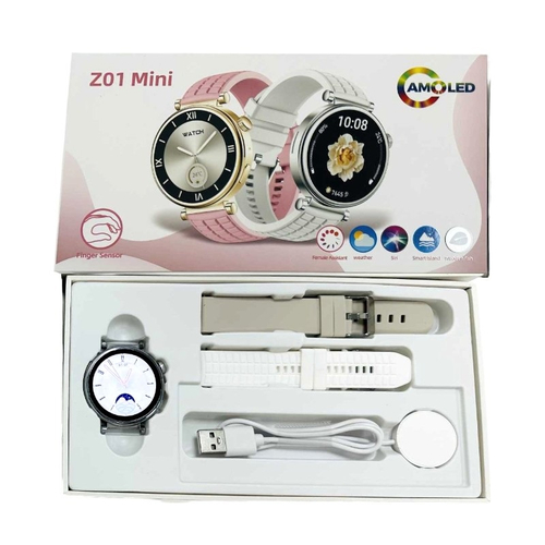 Σετ Smartwatch με 2 λουράκια - Z01 Mini - 064953 - White