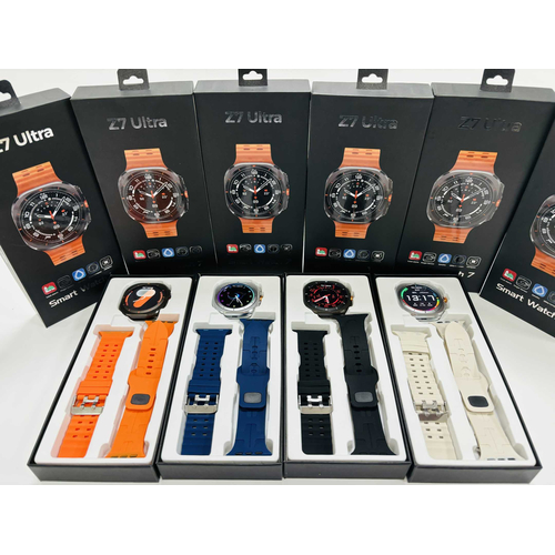 Σετ Smartwatch με 2 λουράκια - Z7 Ultra - 065219 - Grey