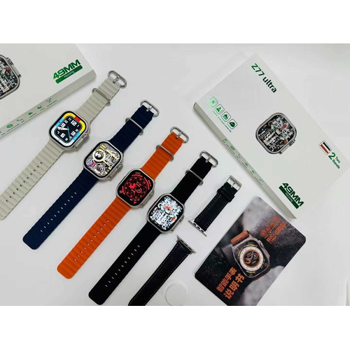 Σετ Smartwatch με 2 λουράκια - Z77 Ultra - 880228 - Orange