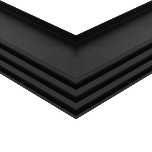 GLOBOSTAR® ALP-CORNER-IN90 RECESSA 61792 Χωνευτό Προφίλ Αλουμινίου Γωνία με Λευκό Γαλακτερό Πατητό Κάλυμμα για Ταινίες LED IP20 - Μαύρο Ματ - Μ30 x Π3.5 x Υ4cm