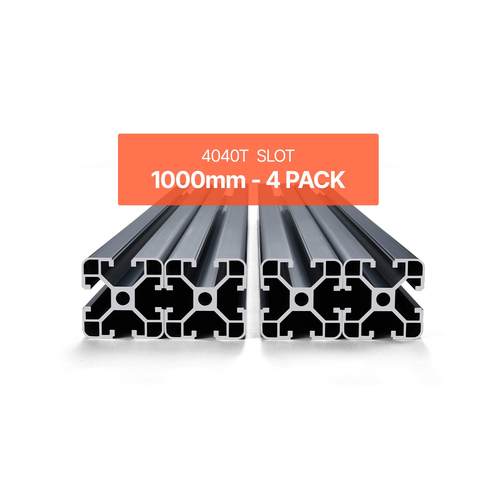 VEVOR 4PCS 39,4 in (1000 mm) T Slot 4040 Aluminium Extrusion Anodized Linear Rail
