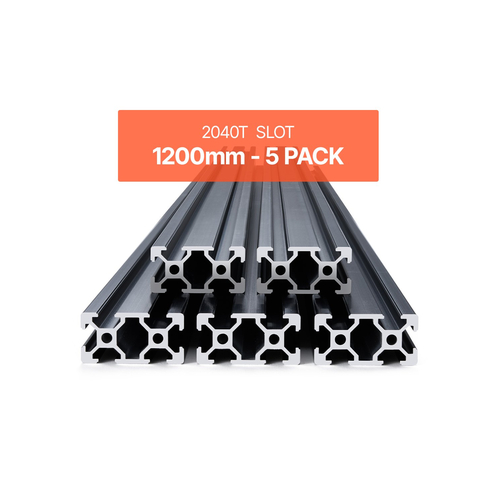 VEVOR 5 τεμάχια 47,2 ίντσες (1200 mm) Τ υποδοχή 2040 αλουμινίου με ανοδιωμένη γραμμική ράγα εξώθησης