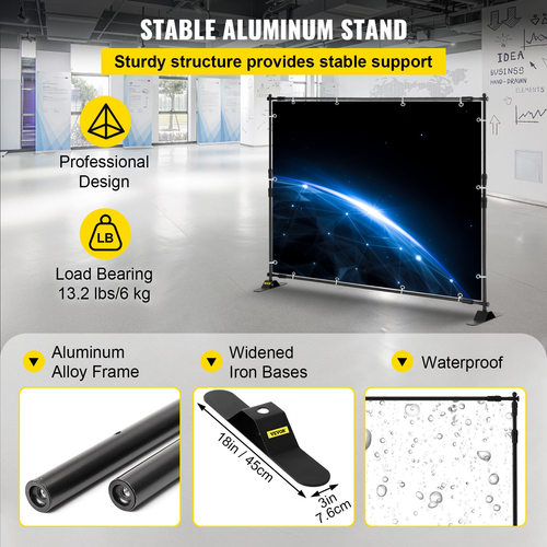 4 τμχ 8&#039; Διαφημιστικό σετ με στάμπα banner 54" έως 96" Display Trade Potable