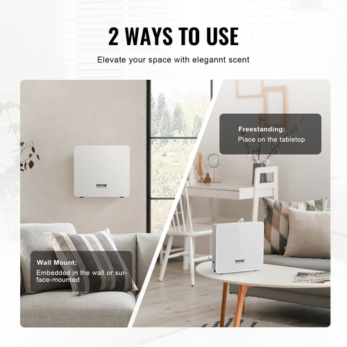 VEVOR Scent Air Machine for Home 480ML Cold Air Diffuser 2500sq.ft Χωρίς νερό
