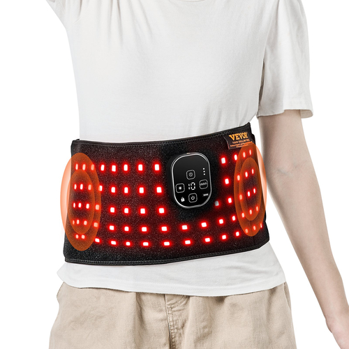 VEVOR Red Light Therapy Belt for Waist 660&850nm Red Light Therapy Pad 105 LED
