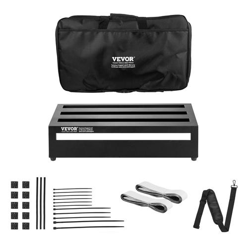 Πεντάλ κιθάρας VEVOR, 20&#039;&#039; x 11&#039;&#039;, κράμα αλουμινίου 2,2 lbs Super Light Guitar Effects Pedalboard, με τσάντα μεταφοράς Velcro Fixed Strap Shoulder Strap Rolling Strap, Φιλοξενεί 10-12 πετάλια κιθάρας