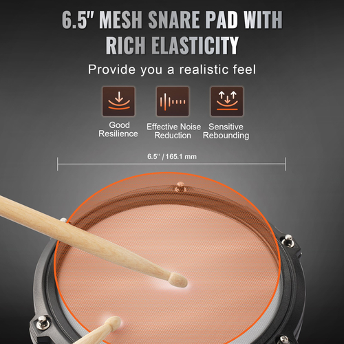 VEVOR Electric Drum Set Electronic Drum Kit 150 Sounds για αρχάριους και ενήλικες