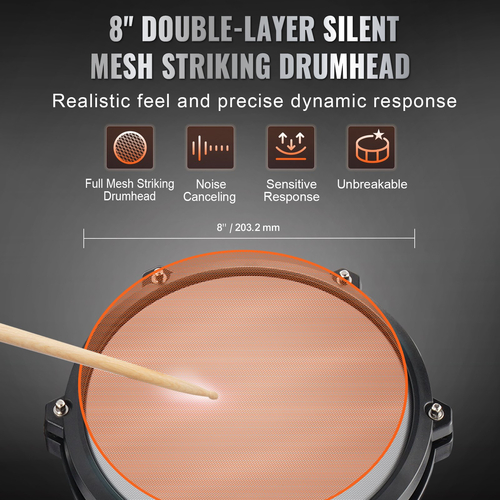 VEVOR Electric Drum Set Electronic Drum Kit 150 Sounds για αρχάριους και ενήλικες