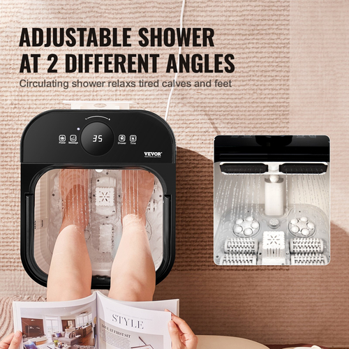 VEVOR Foot Spa Bath Massager with Heat Pedicure Poot Bath Bath for Relief To Stress