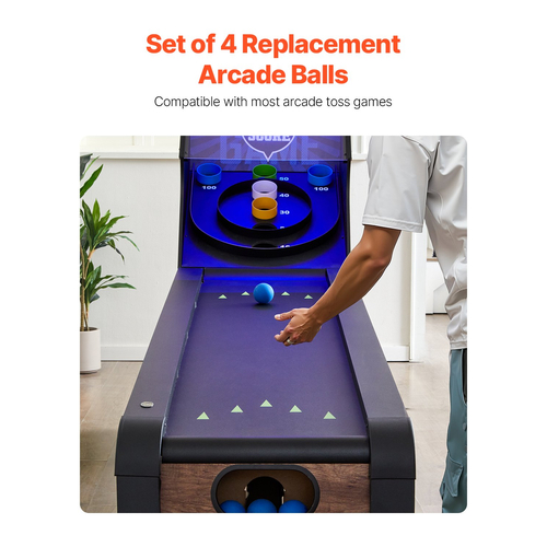 VEVOR Roll & Score Arcade σετ αντικατάστασης παιχνιδιών 4 μπάλες Home Recreation Game Room