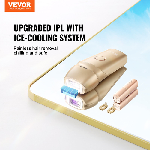 VEVOR IPL Αποτρίχωση με λέιζερ αποτρίχωση με ψύξη πάγου Διπλή λειτουργία 5 επιπέδων
