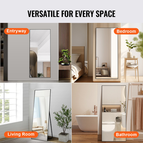 VEVOR Ολόσωμος καθρέφτης δαπέδου 71&#039;&#039; x 31&#039;&#039; Ελεύθερος όρθιος τοίχος με βάση