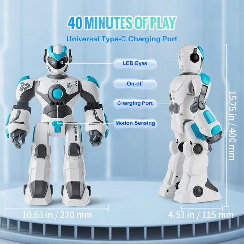 VEVOR RC Robot Toy Talking Dancing Χειρονομία και φωνητικό τηλεχειριστήριο Προγραμματιζόμενο