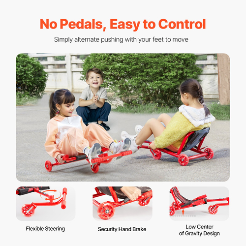VEVOR Ride on Scooter Powered by Zig-Zag Motion Drift Cart για παιδιά ηλικίας 4+