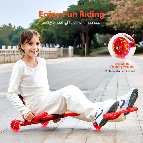 VEVOR Ride on Scooter Powered by Zig-Zag Motion Drift Cart για παιδιά ηλικίας 10+