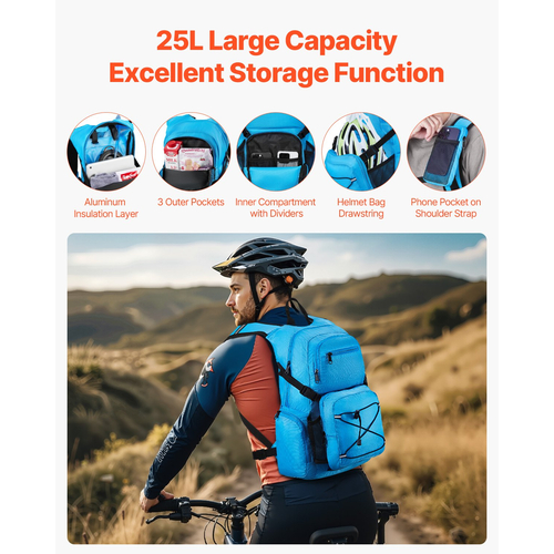 Σακίδιο πλάτης VEVOR Hydration Pack 2L TPU Water Bladder ποδηλασία Πεζοπορία Τρέξιμο Κάμπινγκ