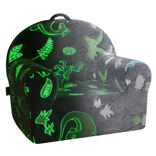 Καρέκλα VEVOR για νήπια Glow in the Dark βελούδινη καρέκλα μωρού Έπιπλα αίθουσα παιχνιδιών γκρι