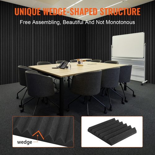 VEVOR Acoustic Foam Panels 36 Pack 12 x 12 x 2 in για τοίχο και οροφή στούντιο
