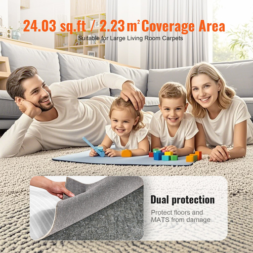 VEVOR Χαλιά Gripper 4&#039; x 6&#039; Προστατευτικό μοκέτα πάχους 0,47" για όλα τα δάπεδα