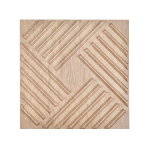 VEVOR 3D Slat Panels Wall 12-Pack 19,7x19,7&#039;&#039; PVC 32 Sq.Ft Κάλυψη ελαφρύ ξύλο