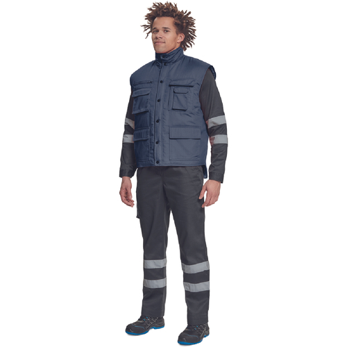 ΓΙΛΕΚΟ ΕΡΓΑΣΙΑΣ TRITON ΜΠΛΕ 4+2 ΤΣΕΠΕΣ 100%poly, 135g/m² Νο.L
