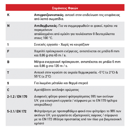 Γυαλιά/Μάσκα Εργασίας VISION για Προστασία με Μαύρους Φακούς V641