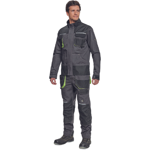 ΜΠΟΥΦΑΝ ΕΡΓΑΣΙΑΣ GREENDALE ΑΝΘΡΑΚΙ/ΛΑΙΜ 65%poly-35%cott, 270 g/m² No 50/M