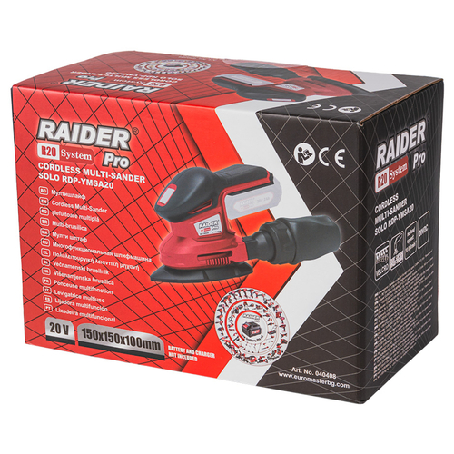 RAIDER R20 Solo Τριβείο δέλτα χούφτας 20V RDP-YMSA20 040408