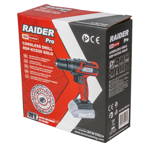 RAIDER R20 Solo Δραπανοκατσάβιδο 10mm 44Nm RDP-KCD20 030234