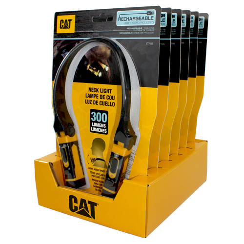 CAT Φακός λαιμού led αδιάβροχος IPX4 διπλής λειτουργίας με μέγιστη φωτεινότητα 300lm CT7105