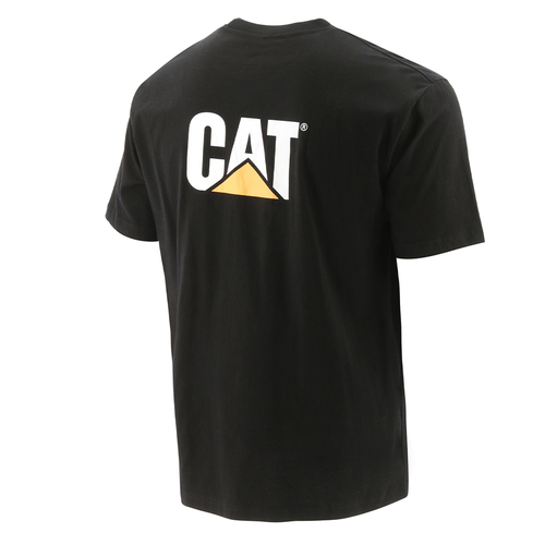 CAT Μπλουζάκι κοντομάνικο μαύρο trademark tee L W05324