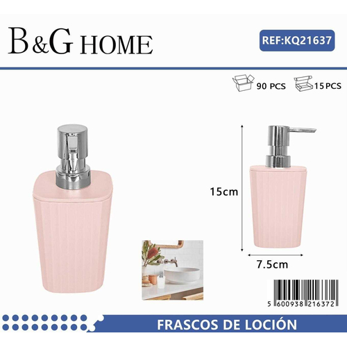 Θήκη κρεμοσάπουνου Dispenser πλαστική - Light Pink - 21637