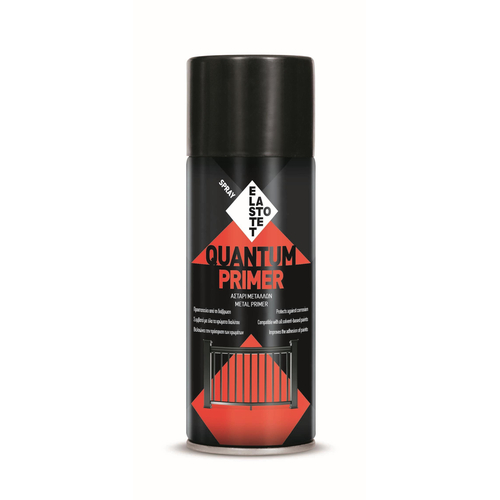 Σπρέι αστάρι 6τεμ. λευκό 400ml, κατάλληλο για την προστασία
μεταλλικών επιφανειών. Βελτιώνει την πρόσφυση
των τελικών βαφών. Στεγνώνει γρήγορα και είναι
συμβατό με όλα τα συνήθη χρώματα διαλύτου
(ακρυλικά, αλκυδικά, νιτροκυταρίνης). Δεν περιέχει
προωθητικά που βλάπτουν το όζον. / P.00306
