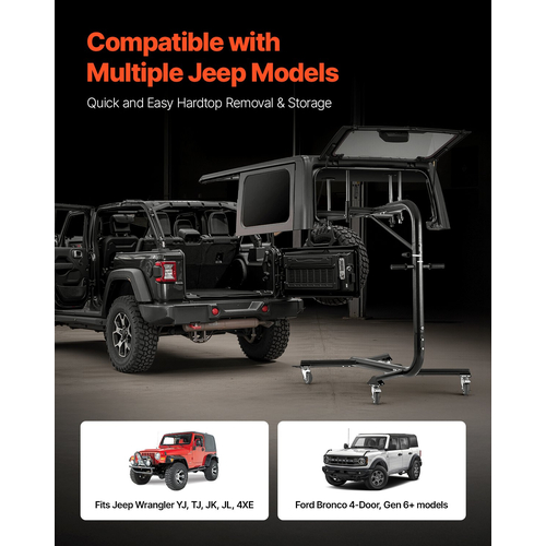 Ανυψωτικό σκαλοπάτι VEVOR για Jeep Wranglers YJ TJ JK JL & 4XE Ford Bronco