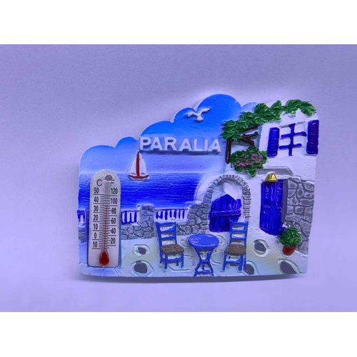 Τουριστικό μαγνητάκι Souvenir - Σετ 12pcs - Paralia - 678419