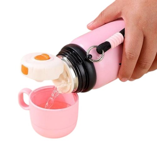 Παιδικό παγούρι-θερμός με κούπα - 500ml - 722368 - White