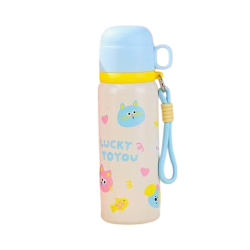 Παιδικό παγούρι-θερμός με κούπα - 500ml - 722368 - White