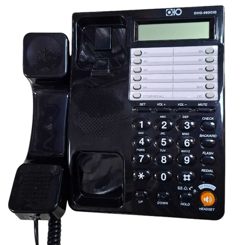 Ενσύρματο σταθερό τηλέφωνο - OHO-092 - 300757 - Black