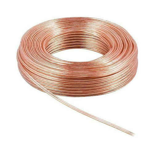 FTT12-011 ΚΑΛΩΔΙΟ TELEWIRE ΗΧΕΙΩΝ ΔΙΑΦΑΝΟ  2 Χ 0.75mm ΚΑΘΑΡΟΣ ΧΑΛΚΟΣ (10METΡΑ) - FTT12-011